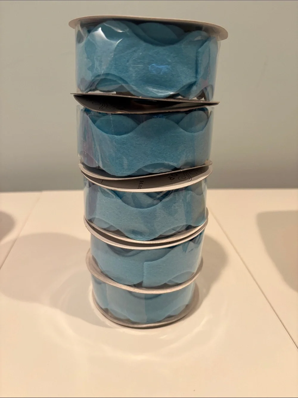 6 x Wondershop 12’ Trim-A-Tree Ribbon Ric Rac Light Blue NWT